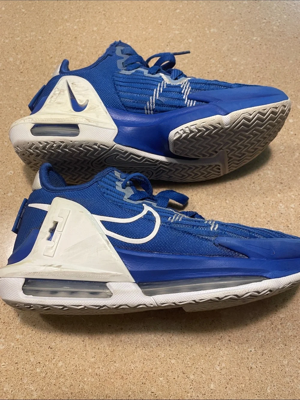 Nike Lebron Witness Kids Blue and White Athletic Sneakers